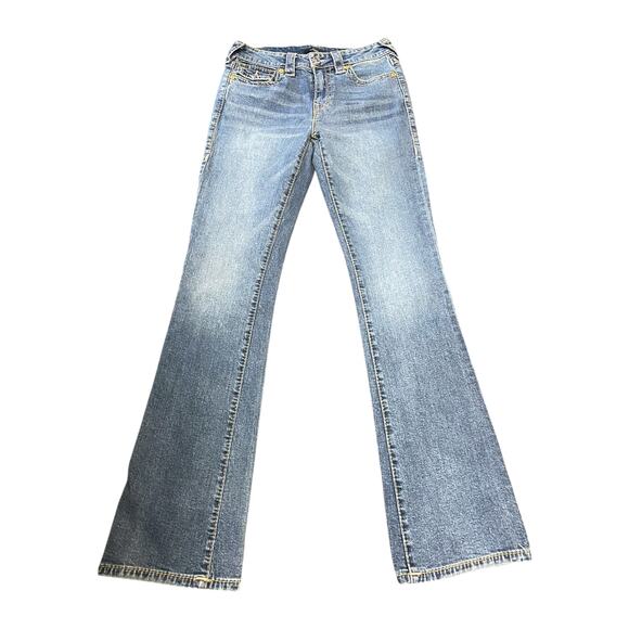 True Religion Becca Mid Rise Bootcut Jeans size 27 v1 - Picture 1 of 5